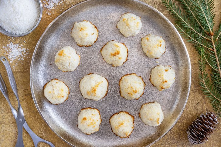Kokosmakronen ohne Zucker