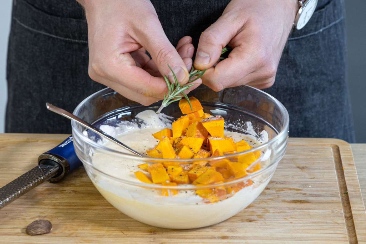 Kürbisquiche mit Ziegenkäse | Rezept - eat.de