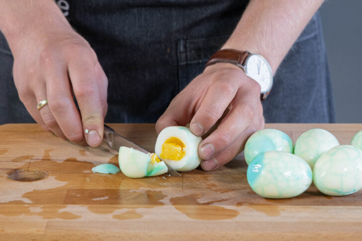 Eier anschneiden