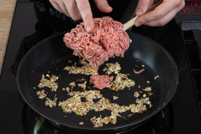 Hackfleisch anbraten
