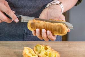 Original Eclairs halbieren