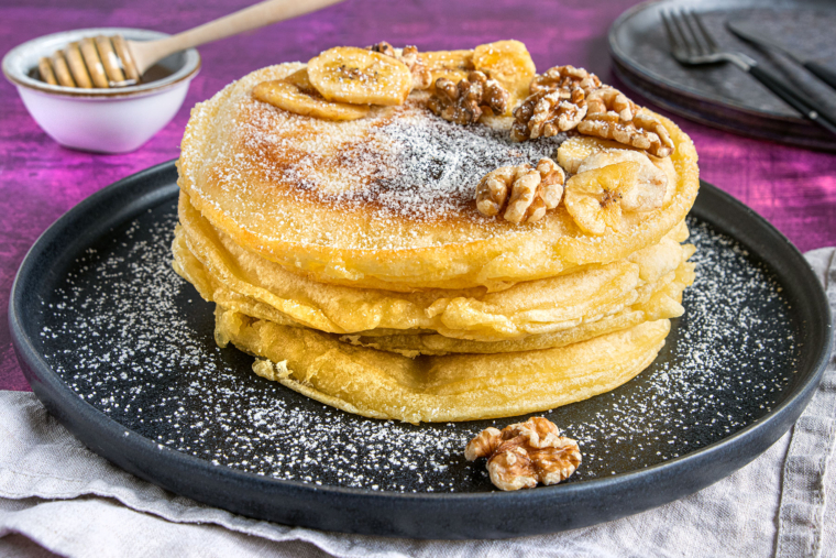 Pancakes ohne Milch und Ei | Rezept
