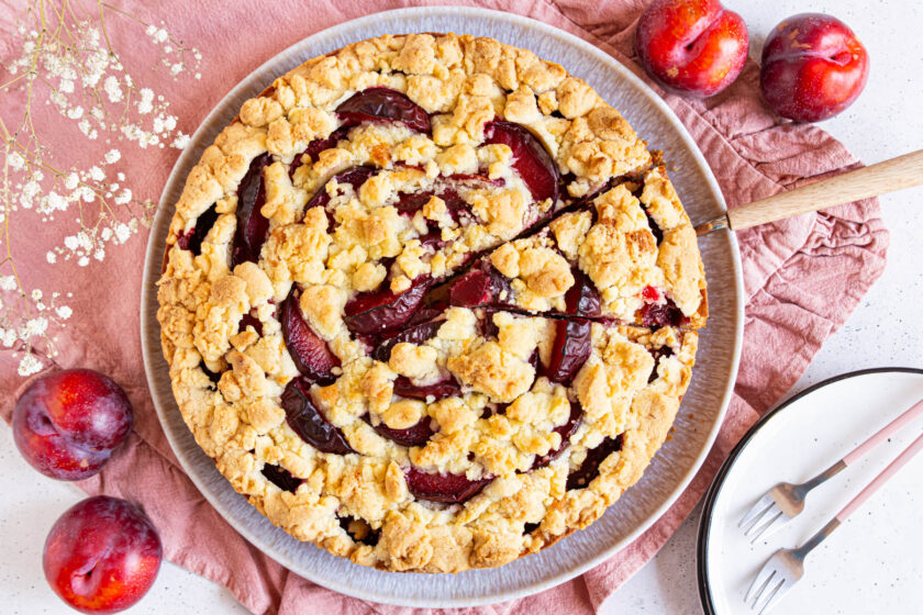 Pflaumenkuchen mit Streusel