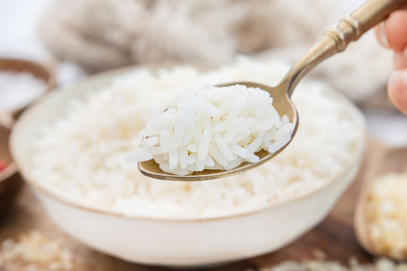 Basmatireis auf Löffel