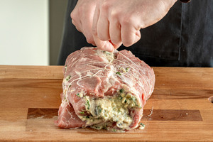 Rollbraten binden
