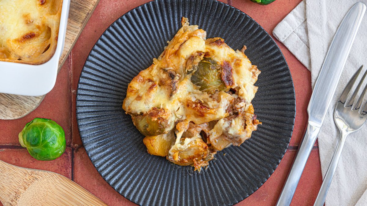 Rosenkohlauflauf mit Hackfleisch