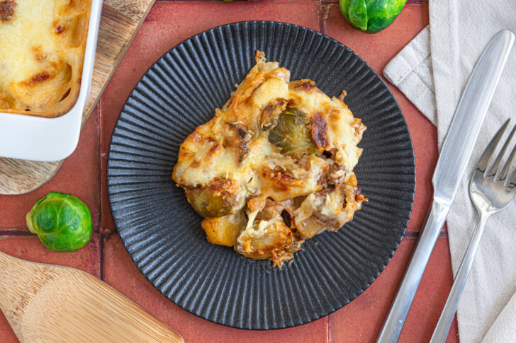Rosenkohlauflauf mit Hackfleisch
