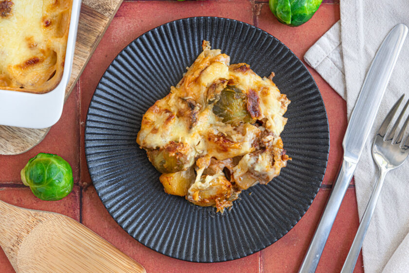 Rosenkohlauflauf mit Hackfleisch