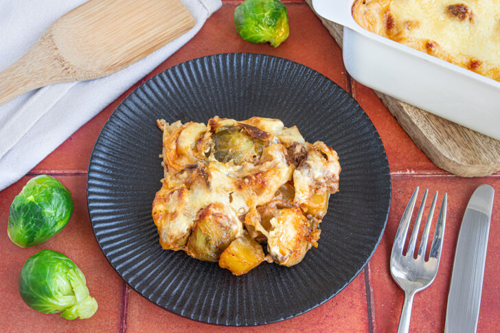 Rosenkohlauflauf mit Hackfleisch