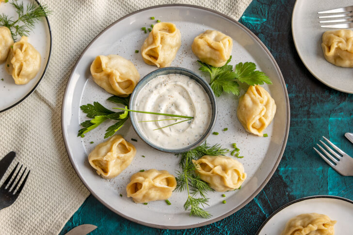 Russische Maultaschen Manti