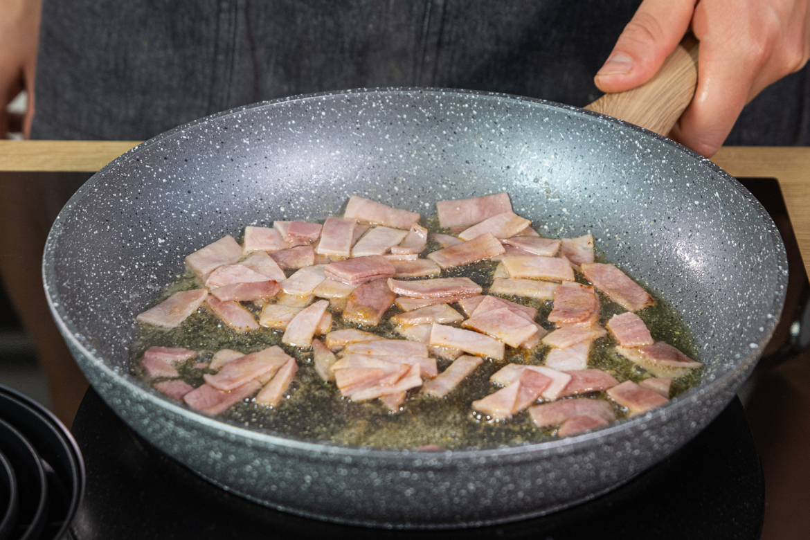 Schinkennudeln mit Ei | Rezept