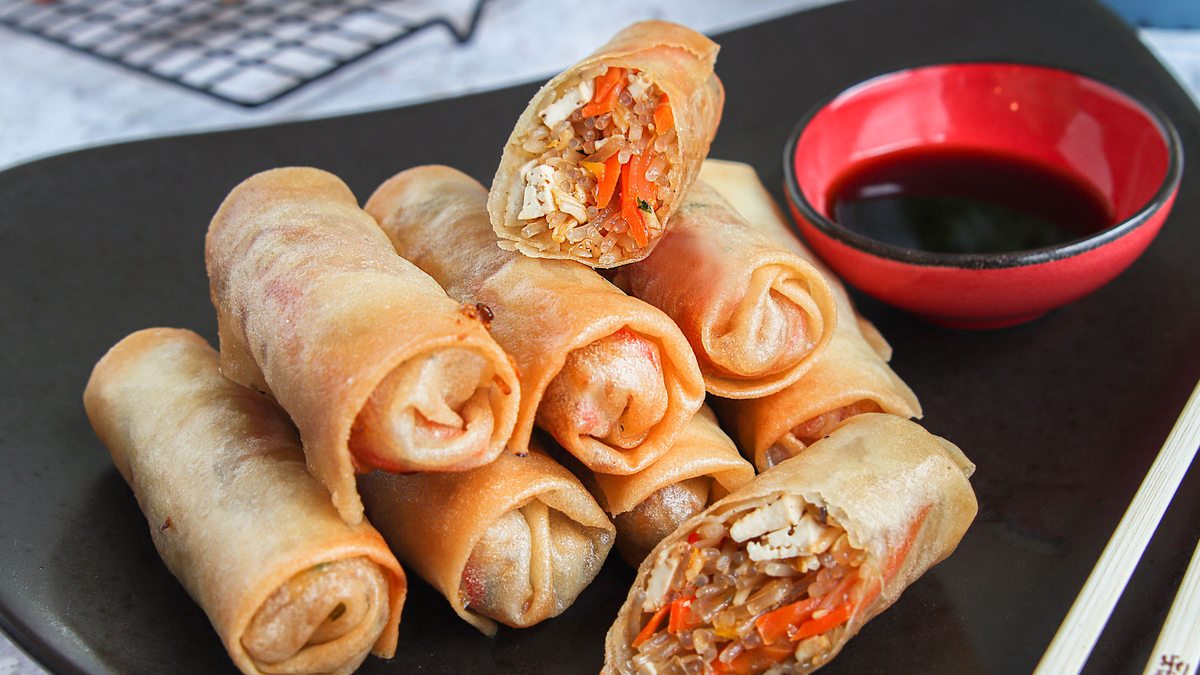 Vegetarische Frühlingsrollen