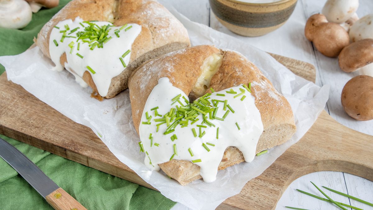 Vegetarisches Handbrot