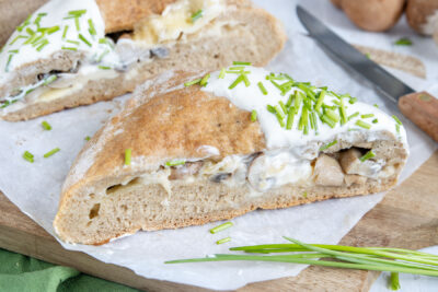 Vegetarisches Handbrot