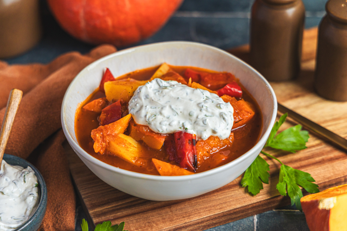 Vegetarisches Kürbisgulasch