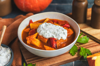 Vegetarisches Kürbisgulasch