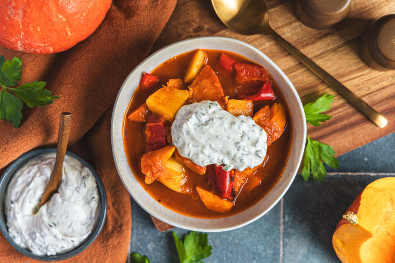 Vegetarisches Kürbisgulasch