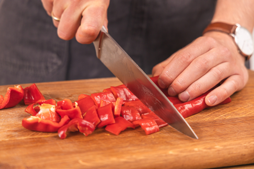 Paprika schneiden