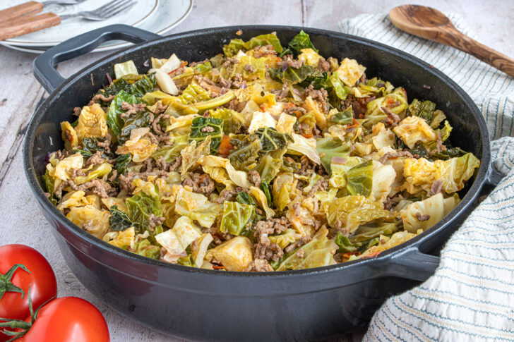 Wirsing-Hackfleisch-Pfanne