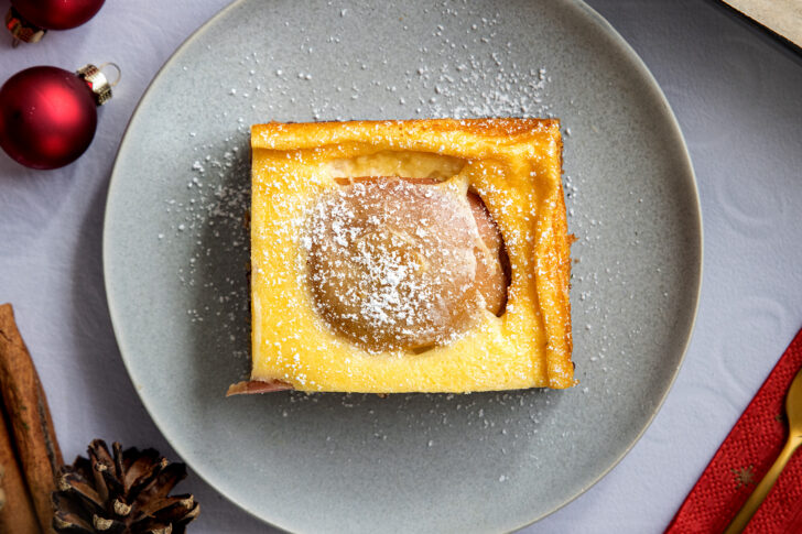 Bratapfelkuchen mit Schmand vom Blech