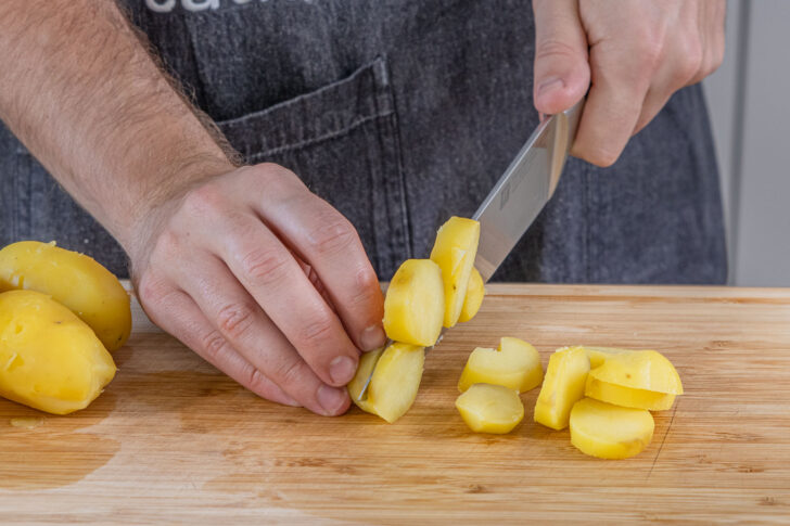 Kartoffeln in Scheiben
