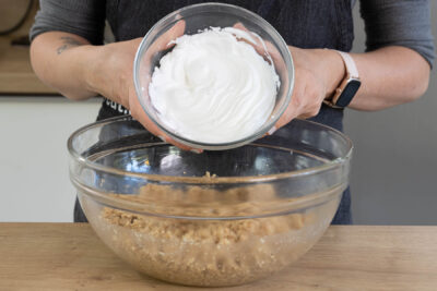 Eischnee unterheben