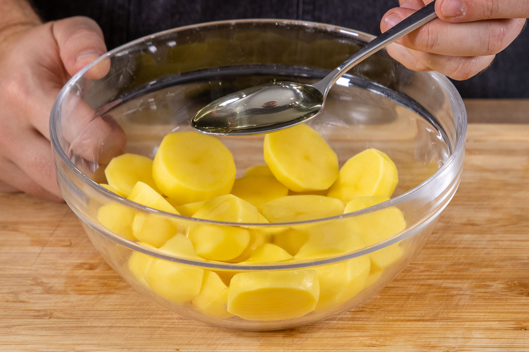 kürbis und kartoffeln vom blech