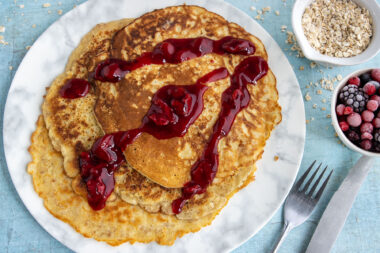 Eierkuchen mit Haferflocken