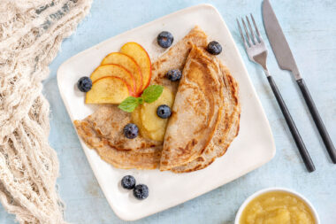 Pfannkuchen ohne Ei, Milch und Zucker
