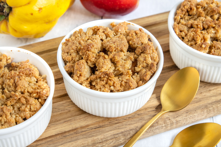 Fruchtiger Quitten-Crumble | Rezept - eat.de