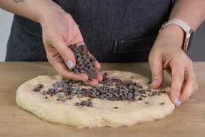 Schokotröpfchen dazugeben