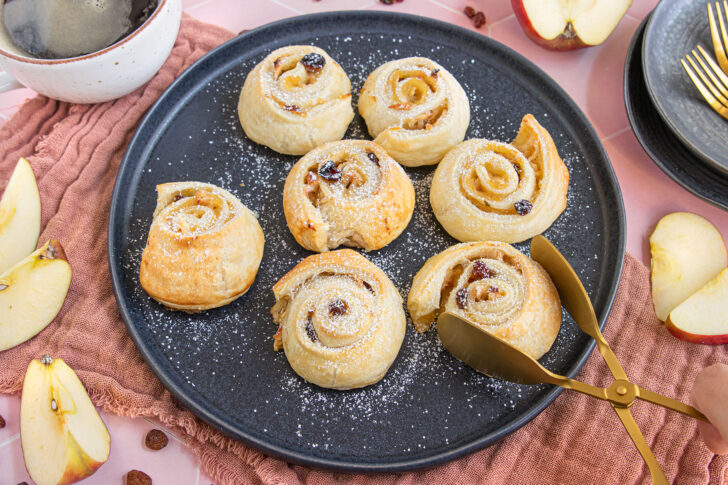Süße Blätterteigschnecken