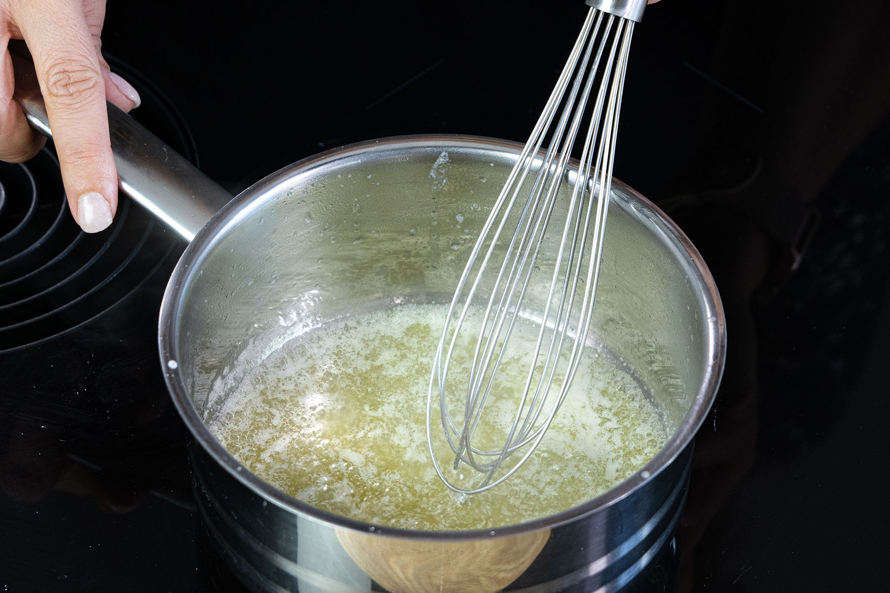Butter schmelzen und leicht braun werden lassen