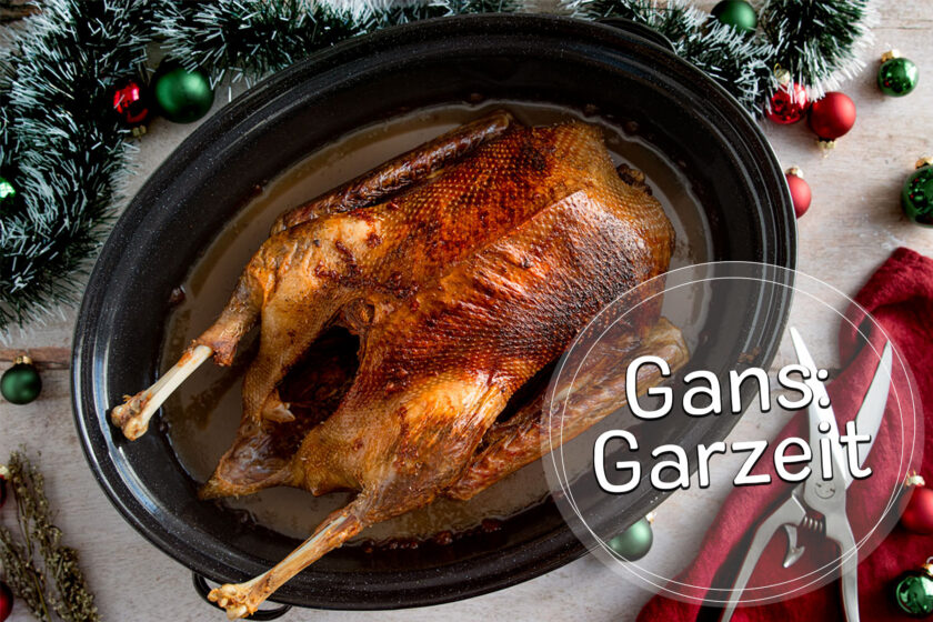 Garzeit von Gans im Ofen