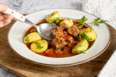 Gulasch ohne Wein