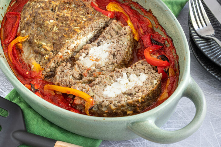 Hackbraten mit Feta
