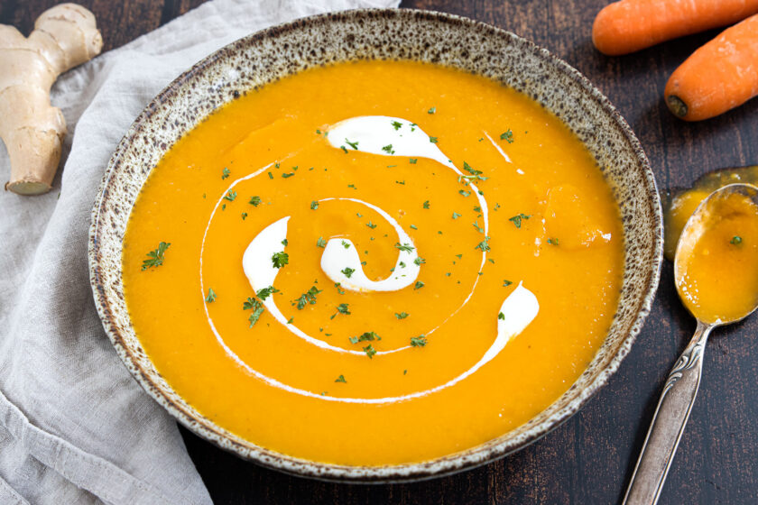Karottensuppe mit Ingwer