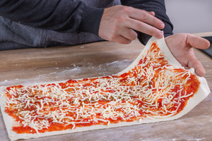 Blätterteig einklappen