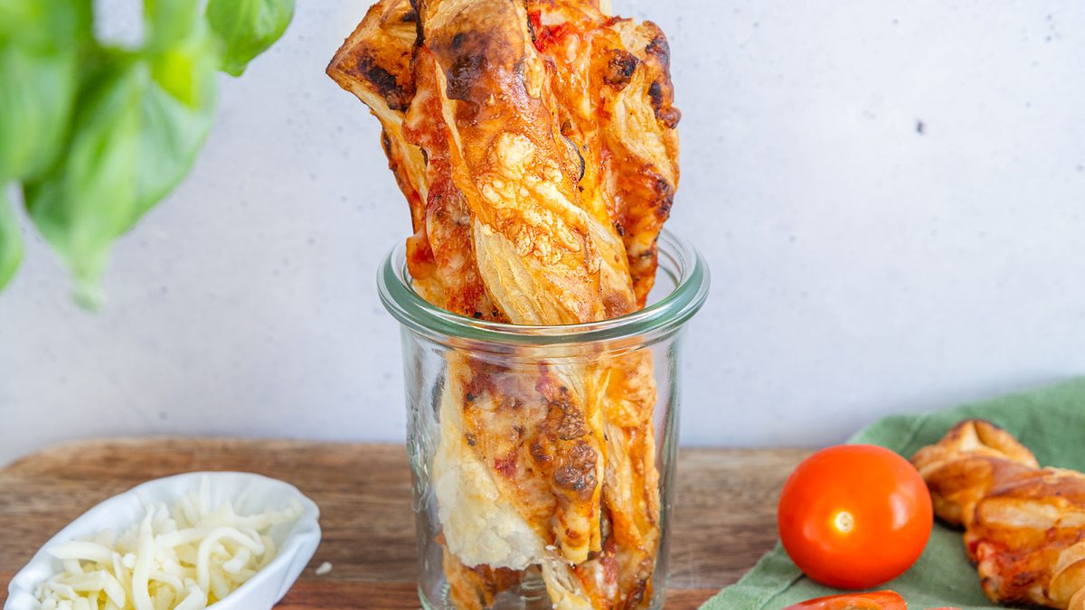 Pizzastangen: schneller Pizza-Snack
