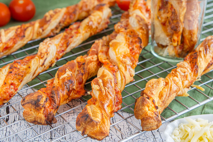 Pizzastangen: schneller Pizza-Snack