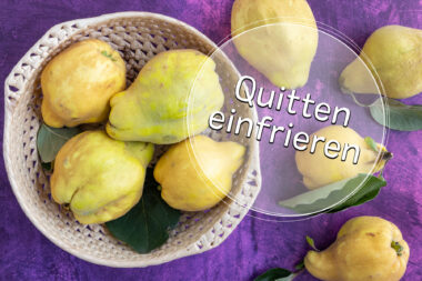 Quitten einfrieren