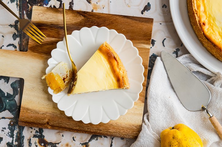 Quittenkuchen mit Rahmguss