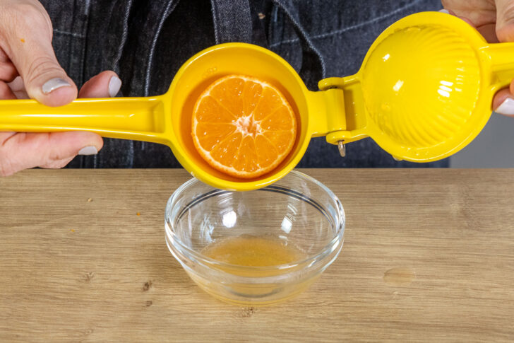 Orange auspressen