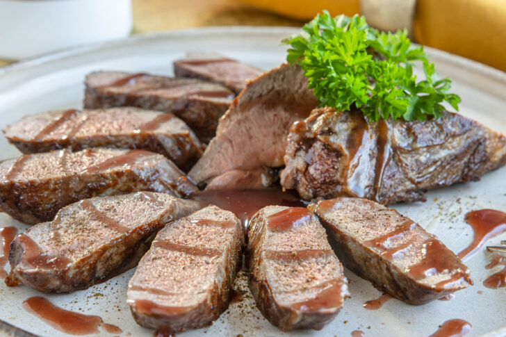 Rehfilet braten