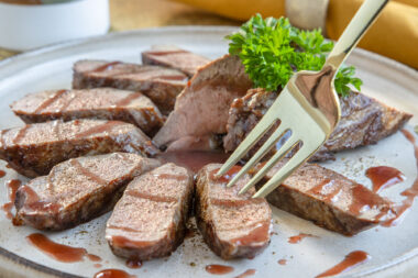 Rehfilet braten
