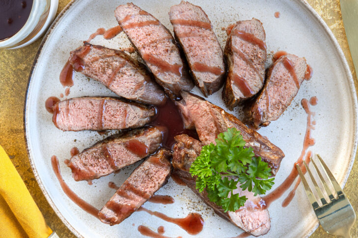 Rehfilet braten