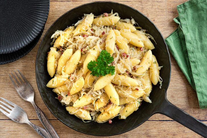 Schupfnudeln mit Sauerkraut