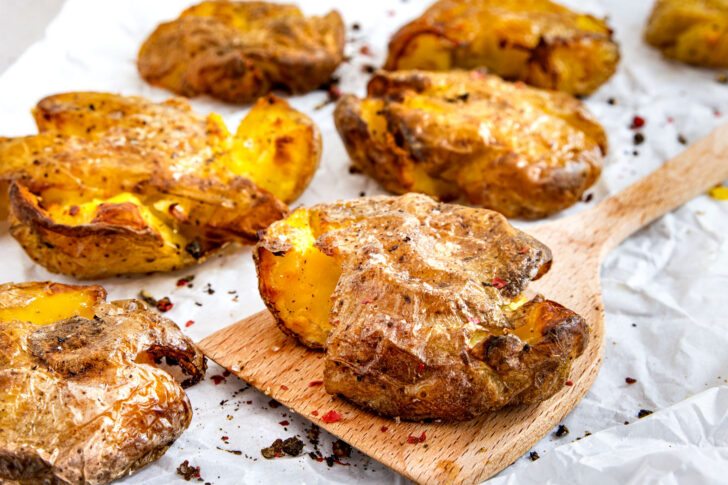 Smashed Potatoes Quetschkartoffeln
