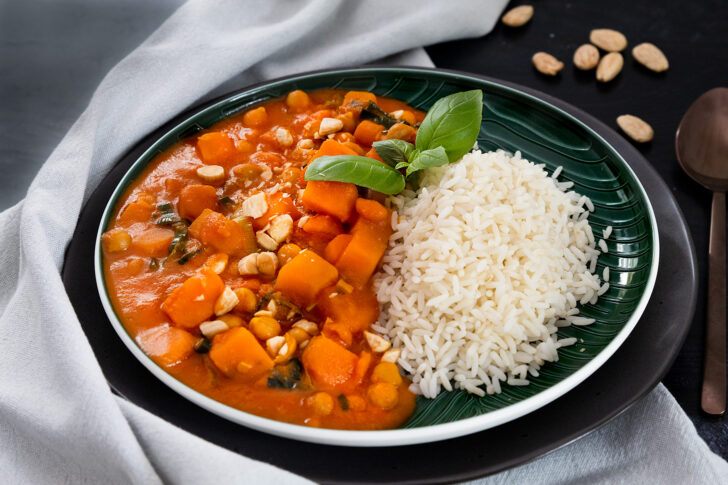 Süßkartoffel-Kichererbsen-Curry