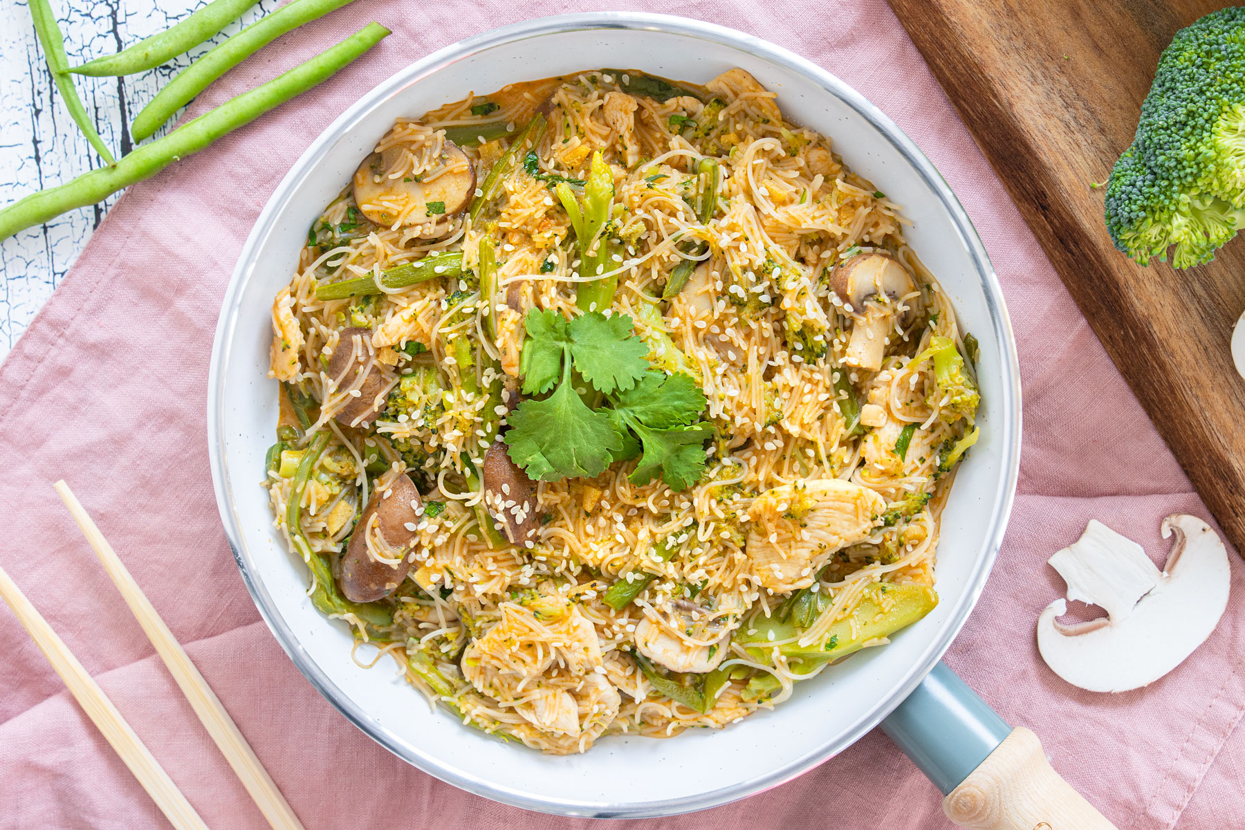 Thai-Curry mit Nudeln